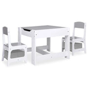 Tavolo per Bambini con 2 Sedie Bianco in MDF CFW1766261