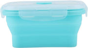 Bento Box Siliconizzato per 4 Portate, Contenitore di Cibo Portatile, Opvougbile e Resistente al Microonde, Ideale per la Spesa di Giorno, Capacità 1200ML - Verdure