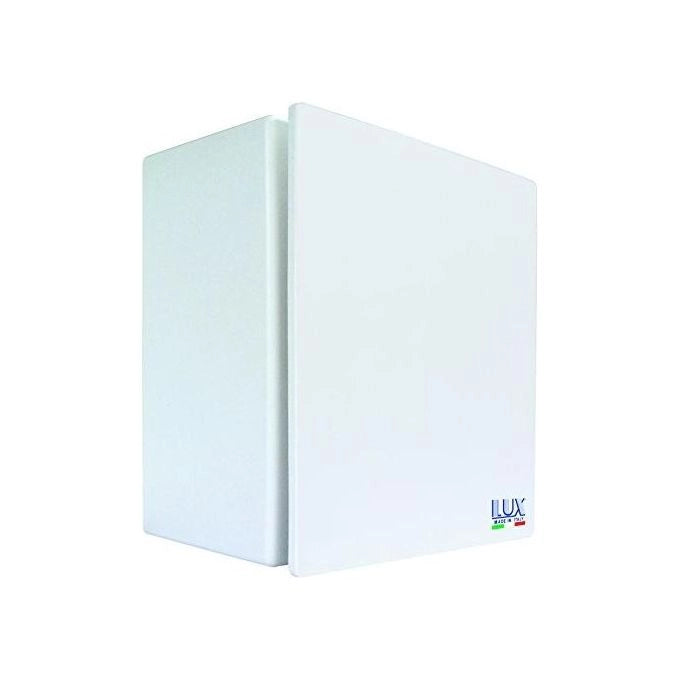 LUX 2233082 Bora Lux Aspiratore Elettrico da Parete con Apertura Automatica e Sistema Centrifugo 130 m³-h IPX4 colore Bianco