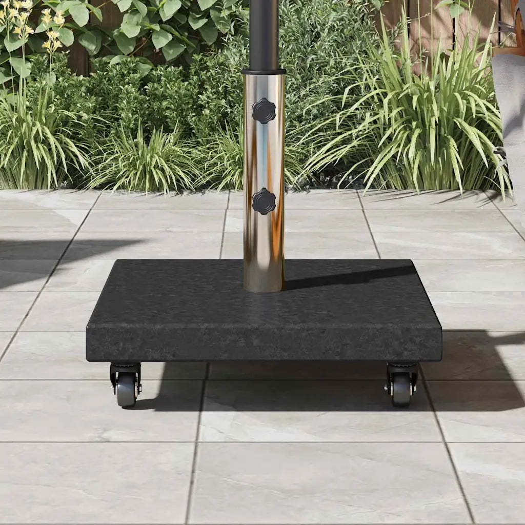 Base per ombrellone-Supporto per ombrellone 30kg Nero Granito Quadrato