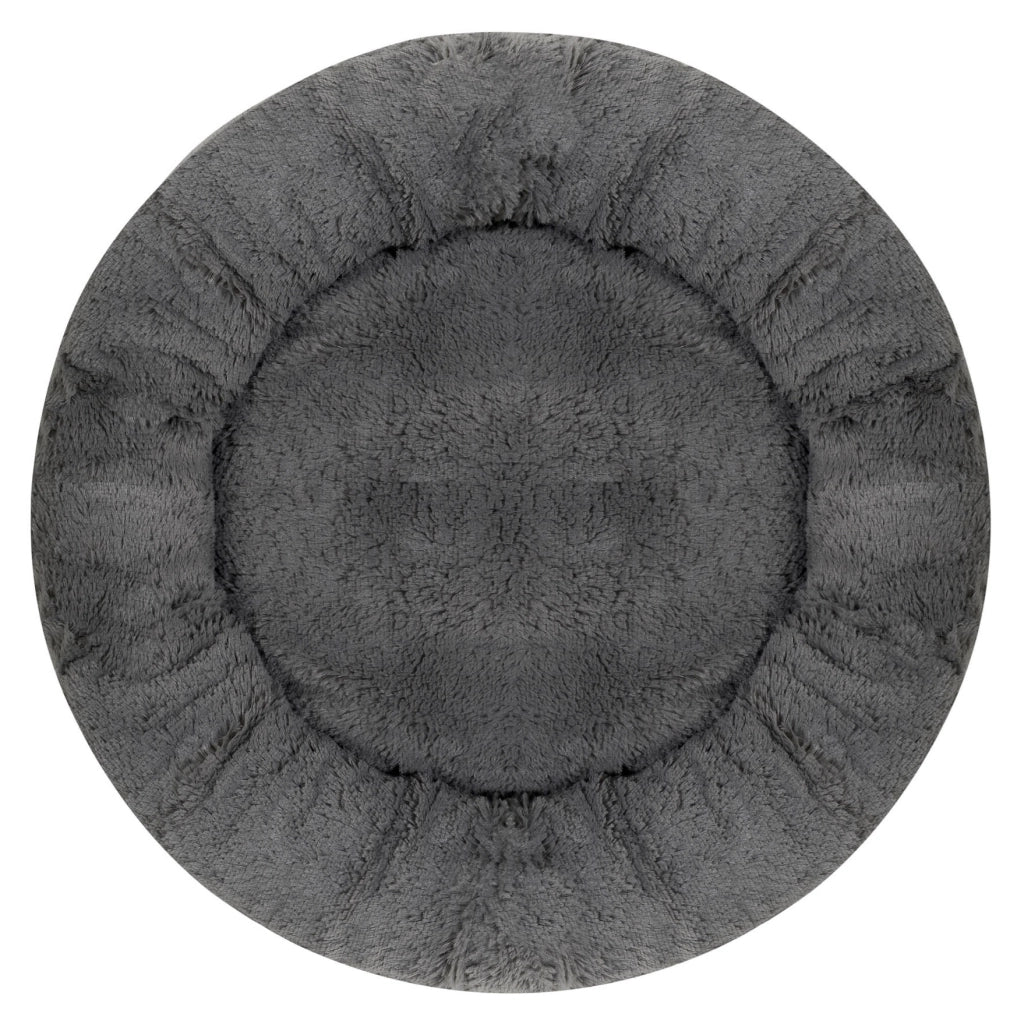 AIO FACTORY Letto per cani impermeabile Shaggy Bed grigio scuro da 80 cm