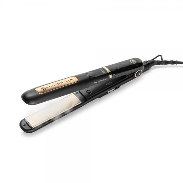 Imetec 11915 Bellissima Steam Piastra per capelli Ceramica e Cheratina 220W 230°C 3 Temperature Vapore colore Nero
