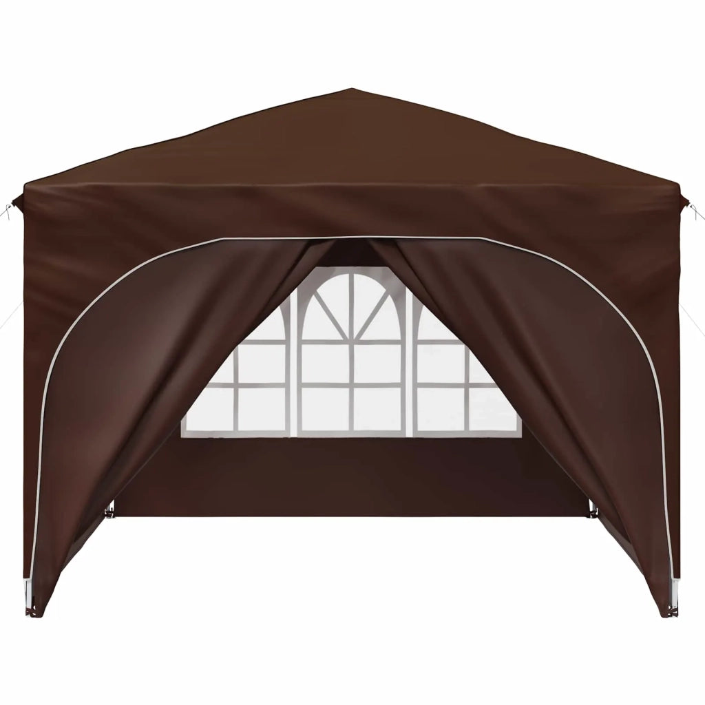 Tenda per feste a pop-up 290 x 290 x 245 cm Marrone 42019874