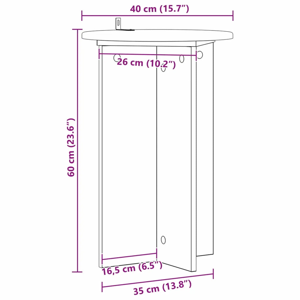 Supporto per piante | Sostegno per piante 2 pz Legno antico ?40 x 60 cm
