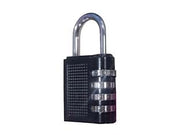 LUCCHETTO A COMBINAZIONE 4 CIFRE- - mm.18 - colore nero - 8 pezzi QUALITY