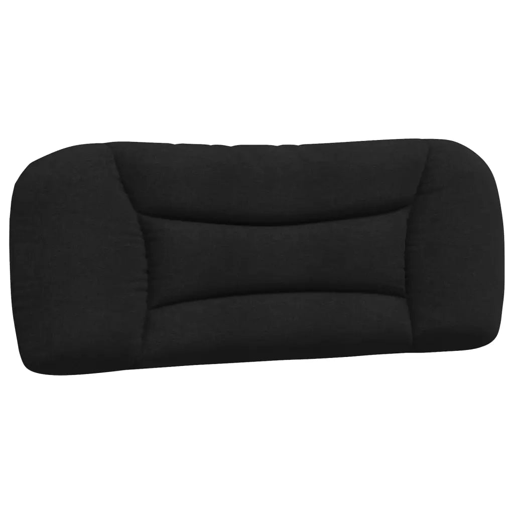 Letto con Materasso Hvar Nero 100x200 cm in Tessuto