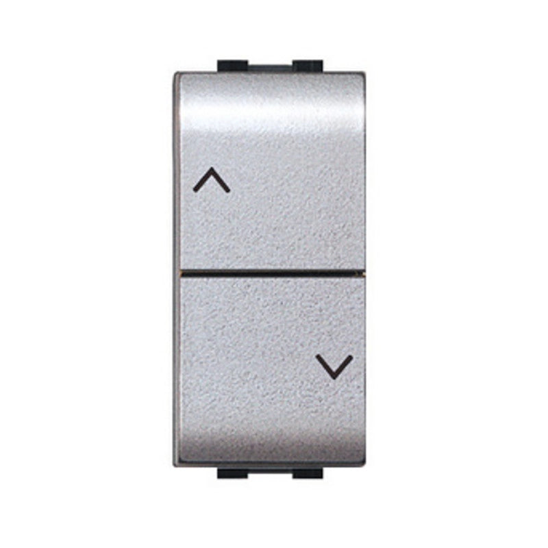LIFE 4022 TEC DOPPIO PULSANTE P/TAPPAR ARGENTO- 1,0 pz