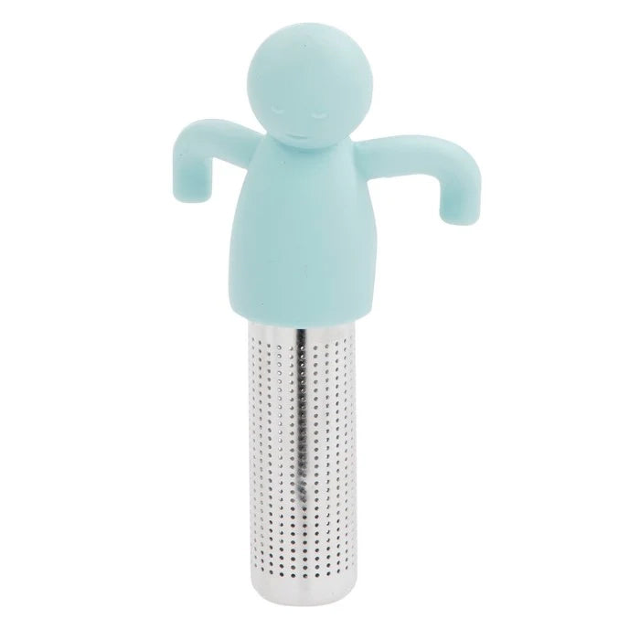 Filtro per tè azzurro silicone-inox