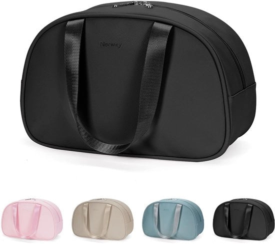 Borsa da bagno per donne Borsa da trucco Borsa completa da donna Borsa da trucco per bambini e donne (nero)
