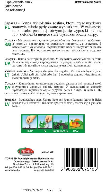 Szparag Argenteuil 1g