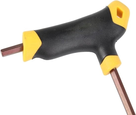 Chiave a T con manubrio lungo e manico a L con chiave a stella (5 mm)
