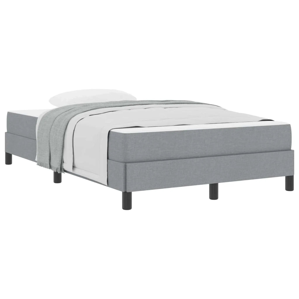 Letto a molle con materasso Grigio chiaro 120 x 200 cm Tessuto 3398479