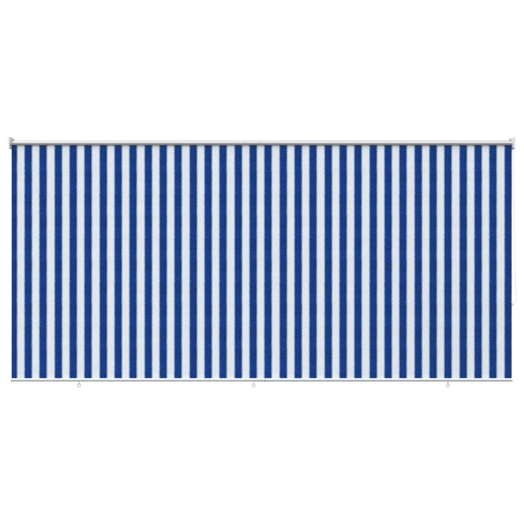 Tenda a Rullo Esterno Blocco UV 90% Strisce Blu e Bianche HDPE 42035983