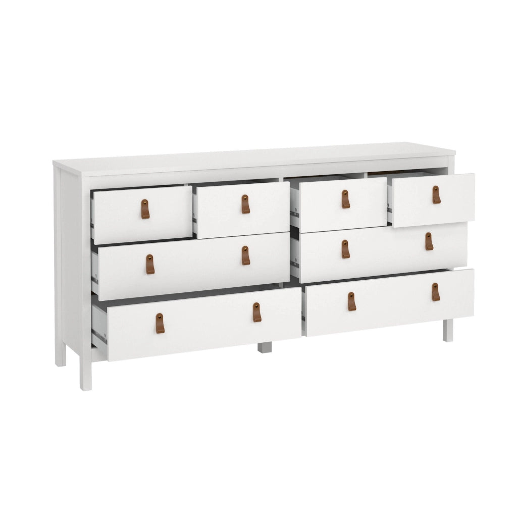 Credenza Wendy, Buffet da soggiorno, Madia da salotto, Dispensa da cucina, 160x38 h80 cm, Bianco