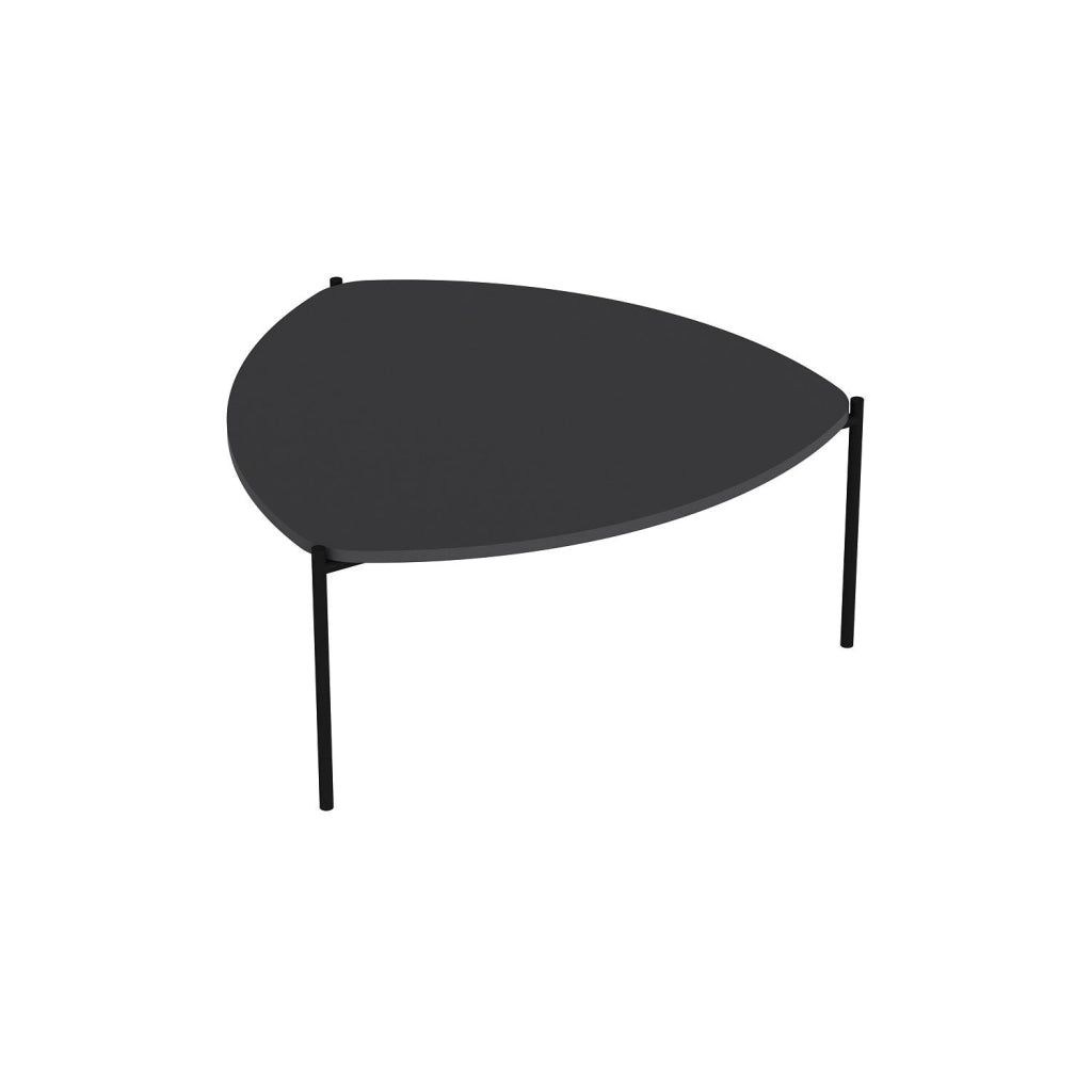 Tavolino in legno "Lenny" - 90 x 89 x 40 cm - Antracite