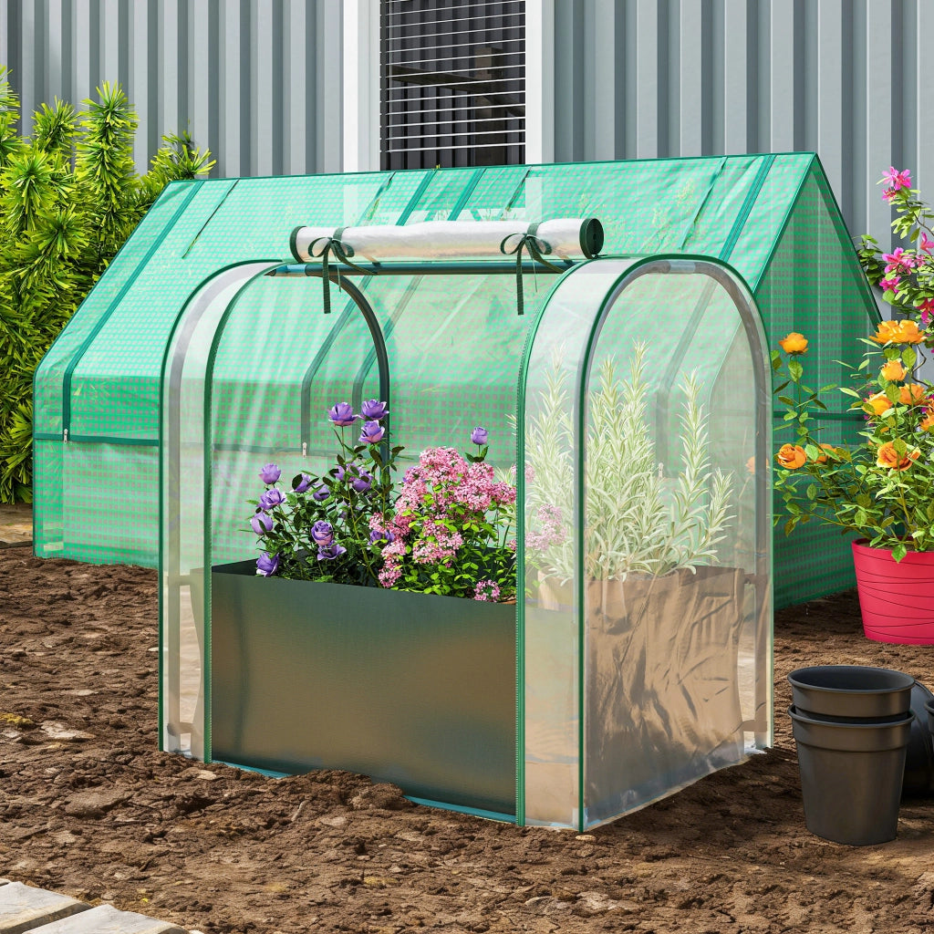 Mini Serra Portatile con Borsa per Piante ¨C Xylo ¨C 68x50x70 cm Verde