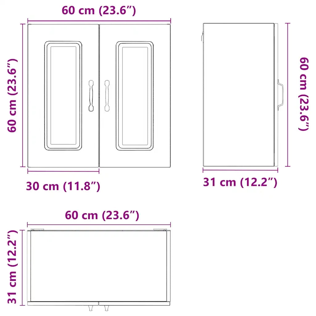 Pensile da Cucina Kalmar Bianco in Legno Multistrato 853577