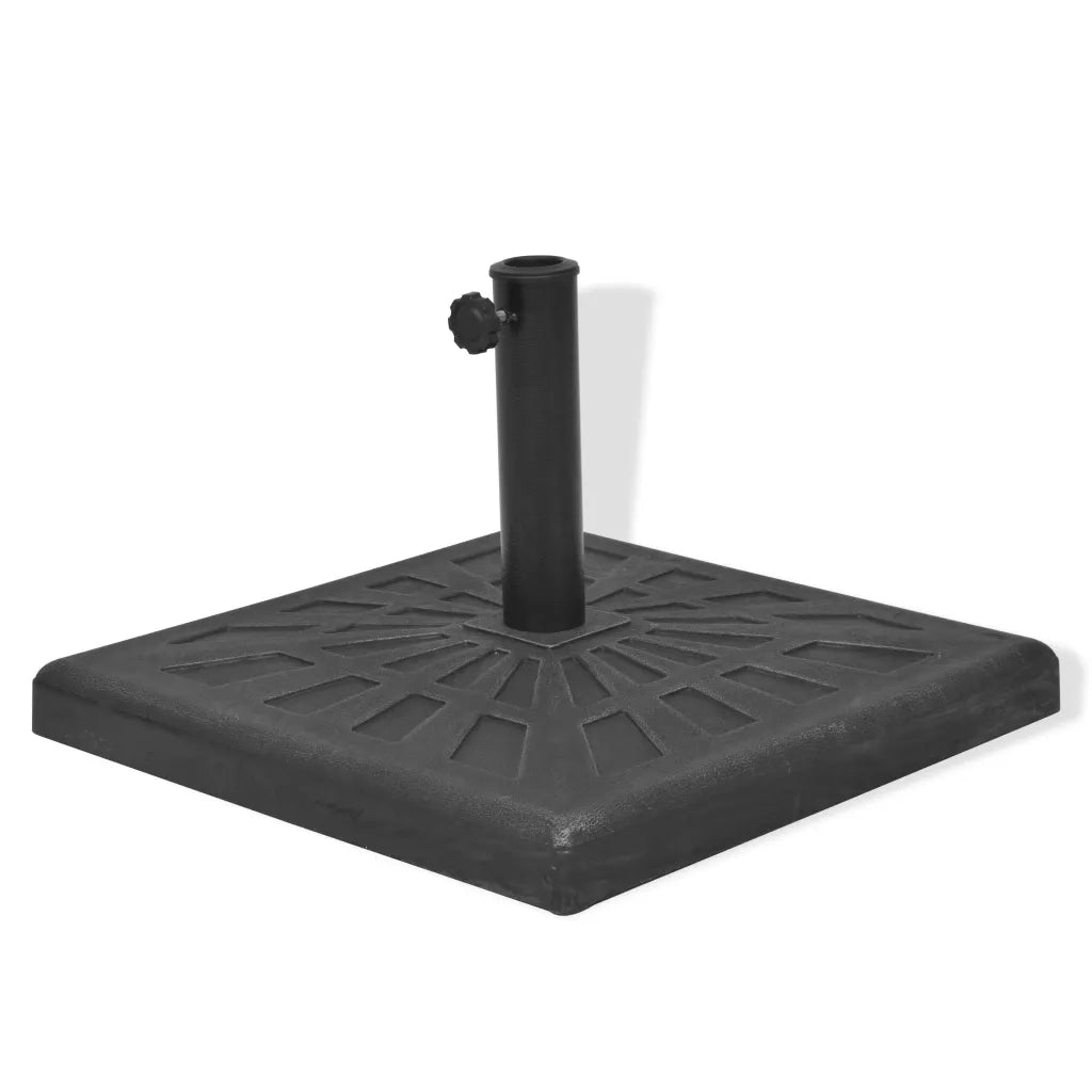 Base per Parasole Quadrata in Resina Nera 12 kg 43660