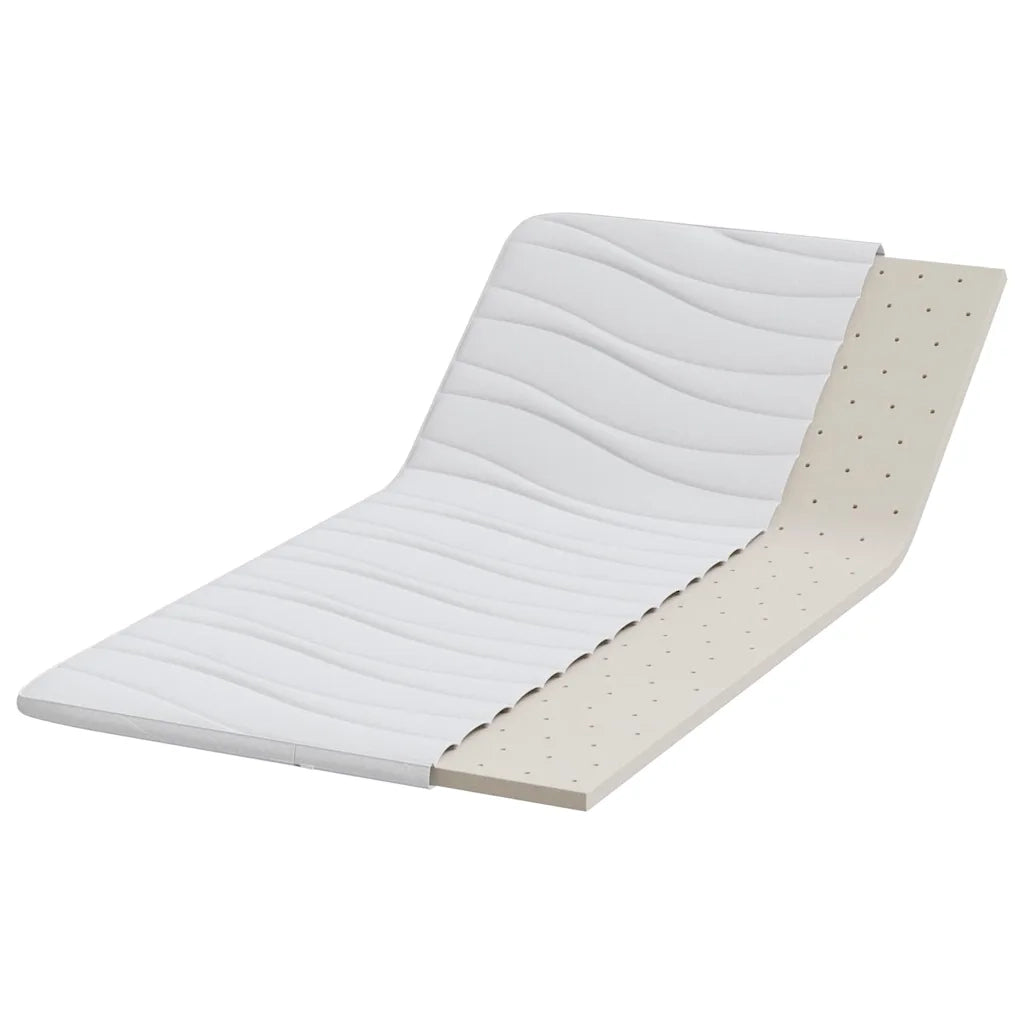 Topper per materasso Bianco 120 x 200 cm Tessuto a maglia 4106417