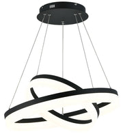 Lampada a sospensione Cornelia Reality LED 60W nera Ø60