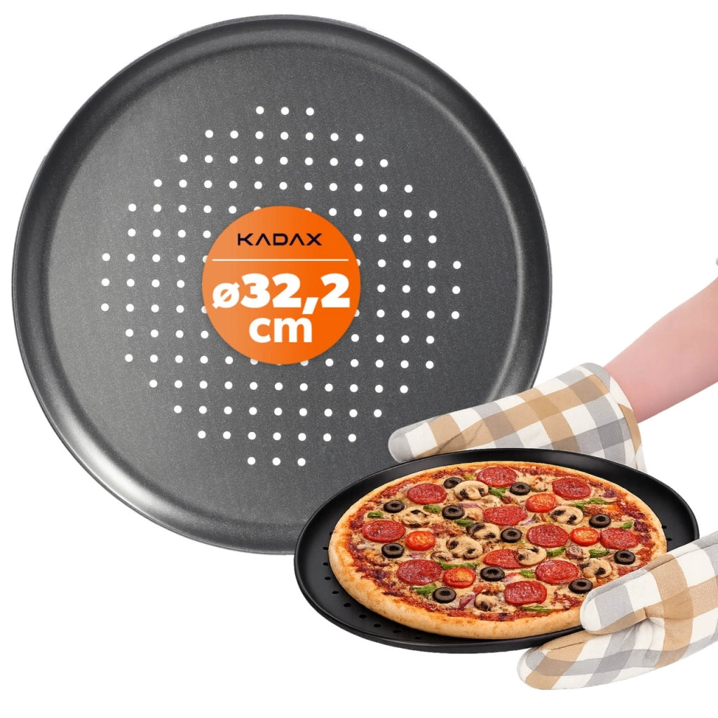 Teglia rotonda antiaderente per pizza KADAX, 32 cm