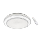 Plafoniera bagno cromata Ø50 LED 48W CCT telecomando