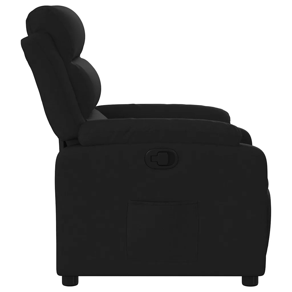 Poltrona reclinabile in tessuto nero 3205722