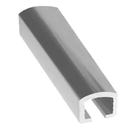 LISTELLO PER RIVESTIMENTI 'ARROTONDATO' H. 10x6 mm - lucido - 2,50 mt - 2 metrilineari