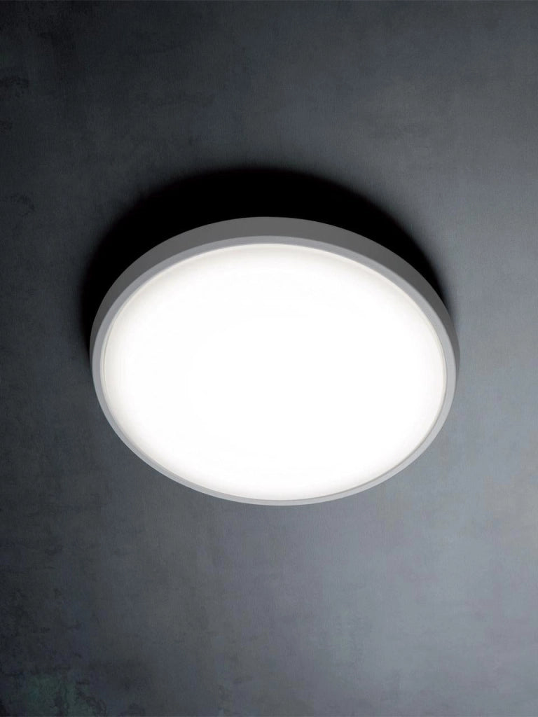 Plafoniera Tonda a LED da Interno 28W 4000K Grigia