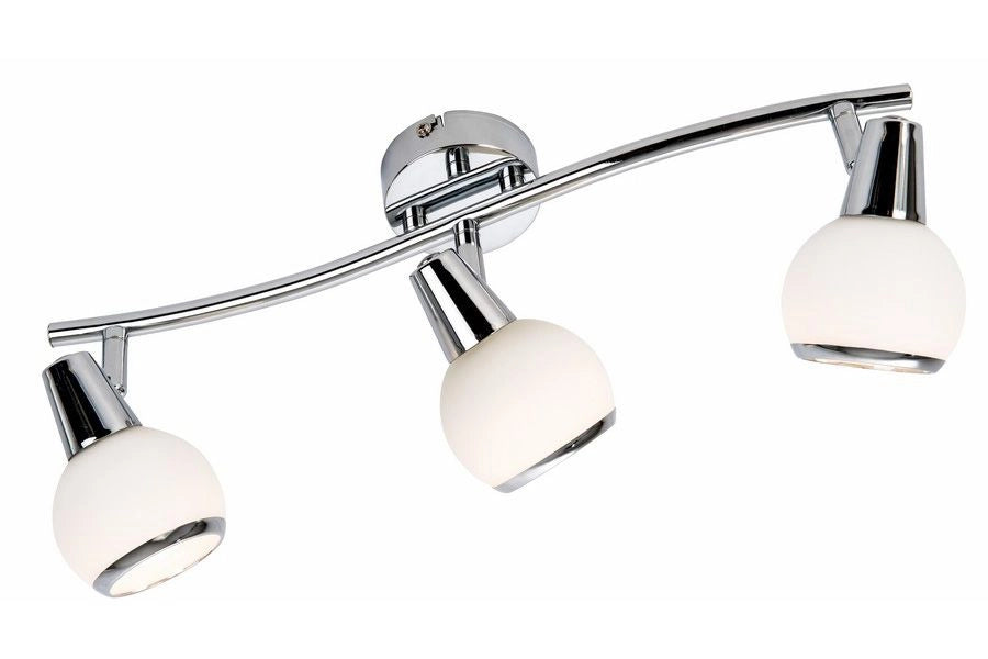 Plafoniera Reality Loris cromata orientabile 3xE14 40W