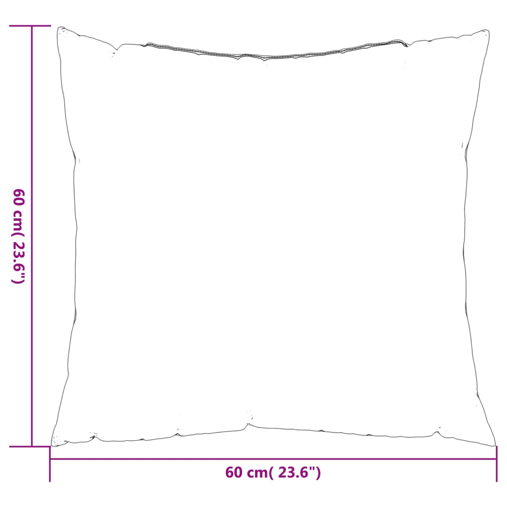Cuscini per Divano 4 pz-Set di 4 Cuscini per Sofa Verdi 60x60 cm in Tessuto