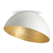 Plafoniera Sfera bianco oro cupola 50cm E27 15W Sigma