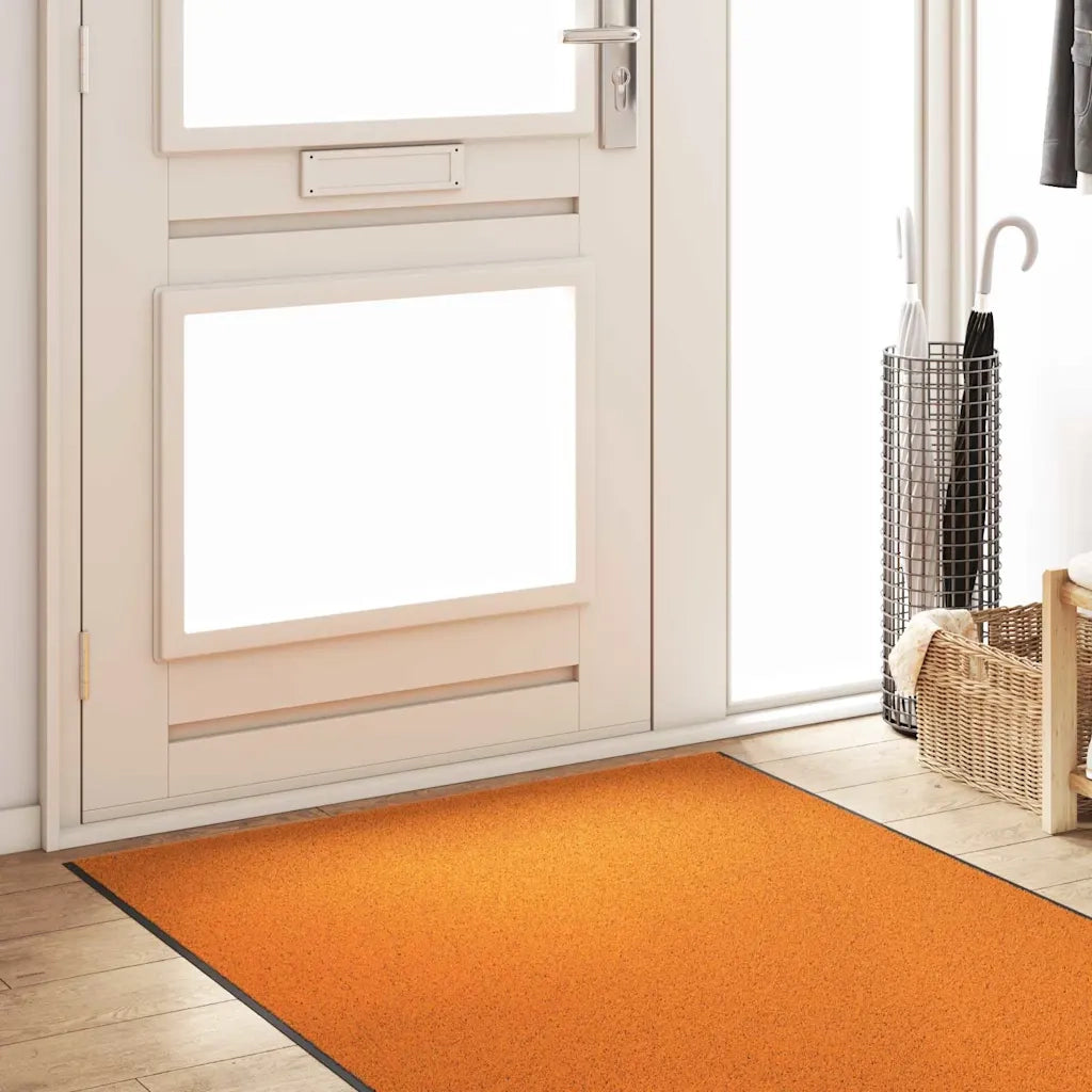 Tappetino Altro Arancione e Nero 120 x 400 cm Poliammide e PVC 4100748