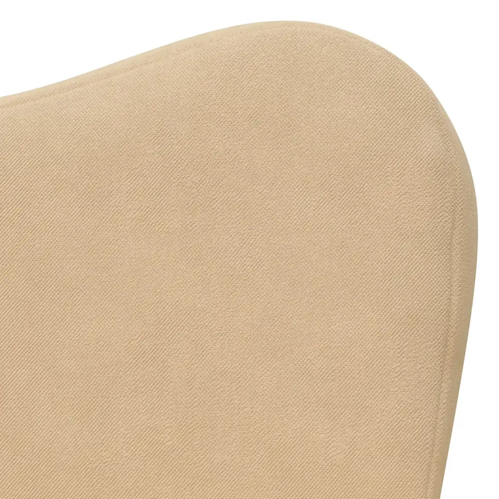 Divano Letto per Bambini Crema in Morbido Peluche 357055