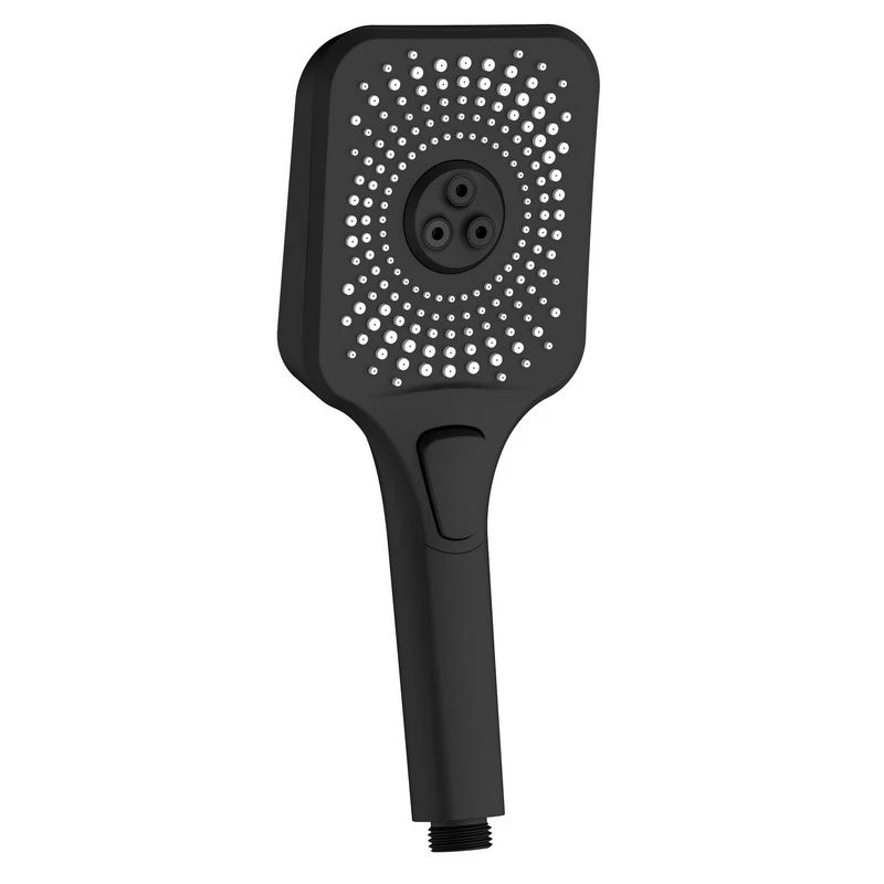 Doccia Square nera con pulsante 3 getti