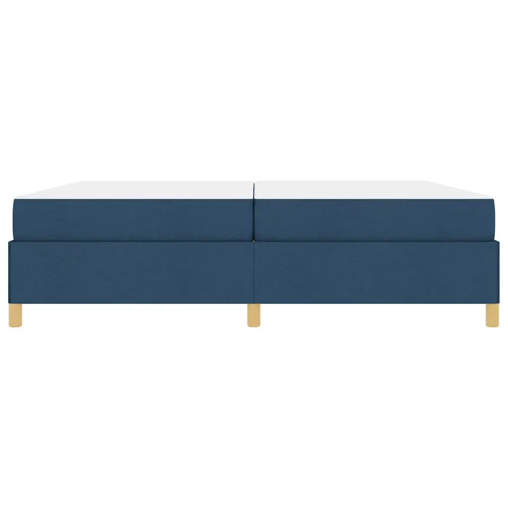Struttura del letto con materasso Blu 200 x 200 cm Tessuto 3398968