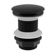 Piletta click clack da 1''1/4 nero opaco senza troppo pieno