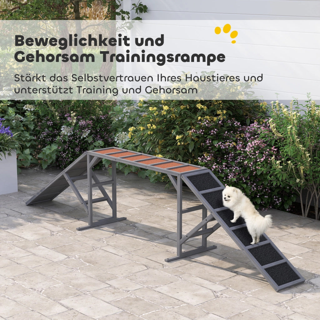 Agility Steg per Cani ¨C Minimal ¨C Grigio 335x55x60 cm