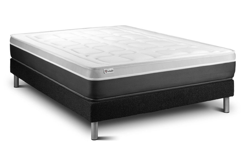 Letto con materasso VITAL SOFT 150 x 190 cm Rete Kit Nero