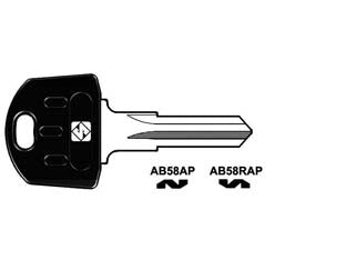 CHIAVI PER CILINDRI ABUS 5 SPINE PICCOLE- - AB58RAP SX - 5 pezzi SILCA