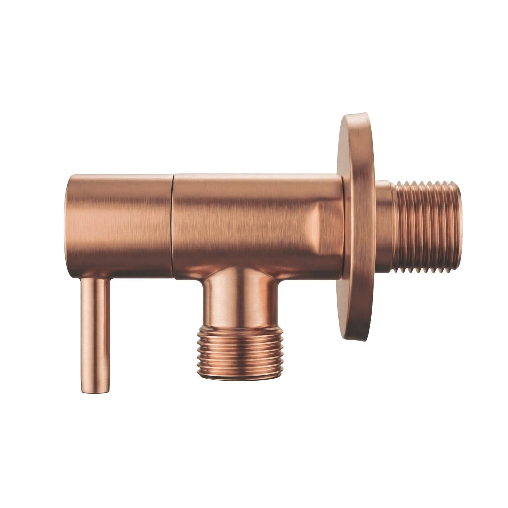 Valvola Ad Angolo 1/2" X 3/8" Brush Copper