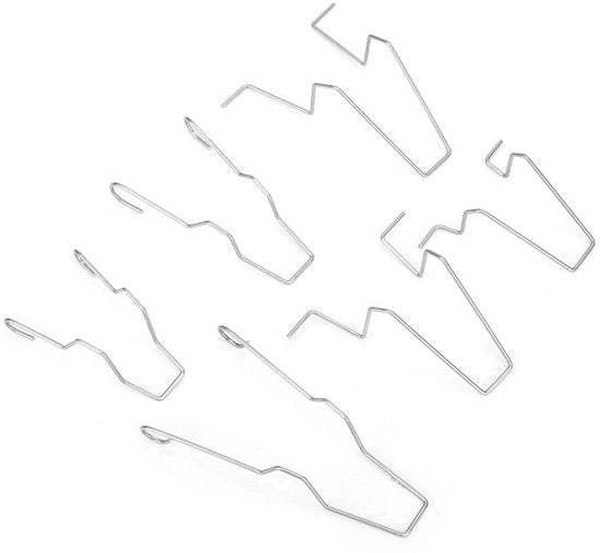 Kit di sostituzione per fanali anteriori universale - 6 clip in acciaio - compatibile con H1/H3/H4/H7 - completo 5ZHSFULLKIT