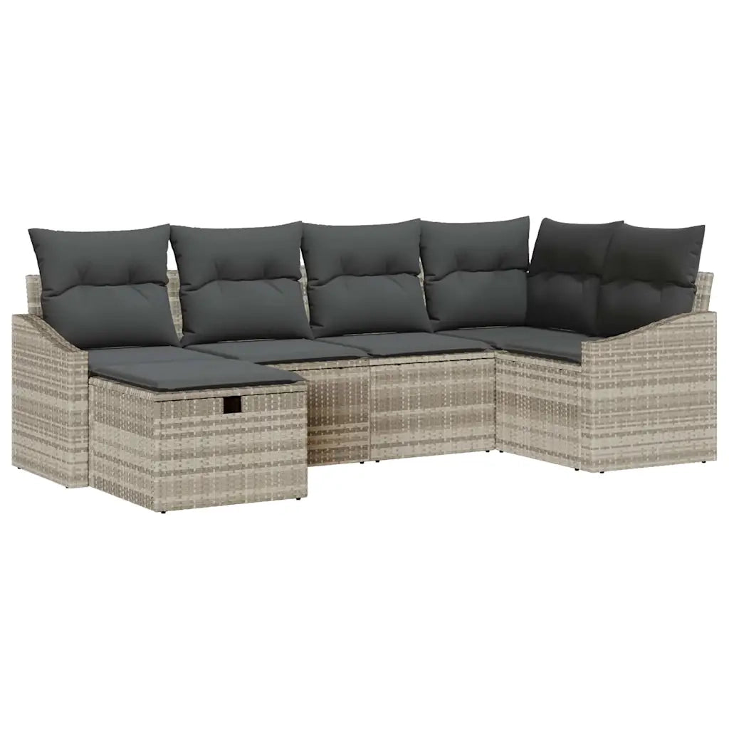 Set di divani con cuscino 6 pcs polyrattan 3360613