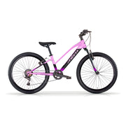 Bicicletta MTB Donna MBM District 26" con Cambio 7 Velocità-Rosa