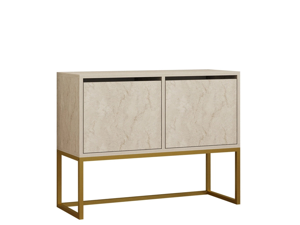 Credenza in legno "Zermat" - 90 x 34 x 70 cm - Travertino
