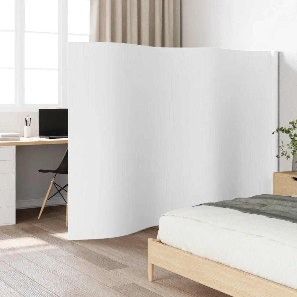 Divisorio Ambienti | Divider per stanze | Paravento Bianco Larghezza 400 cm Altezza 165 cm in Bamb¨´