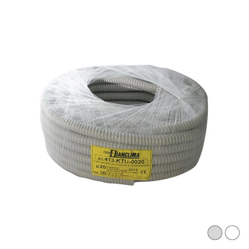 TUBO SPIRALATO PER IMPIANTI DI CLIMATIZZAZIONE- Bianco - Diam. 20- DC- metri 30