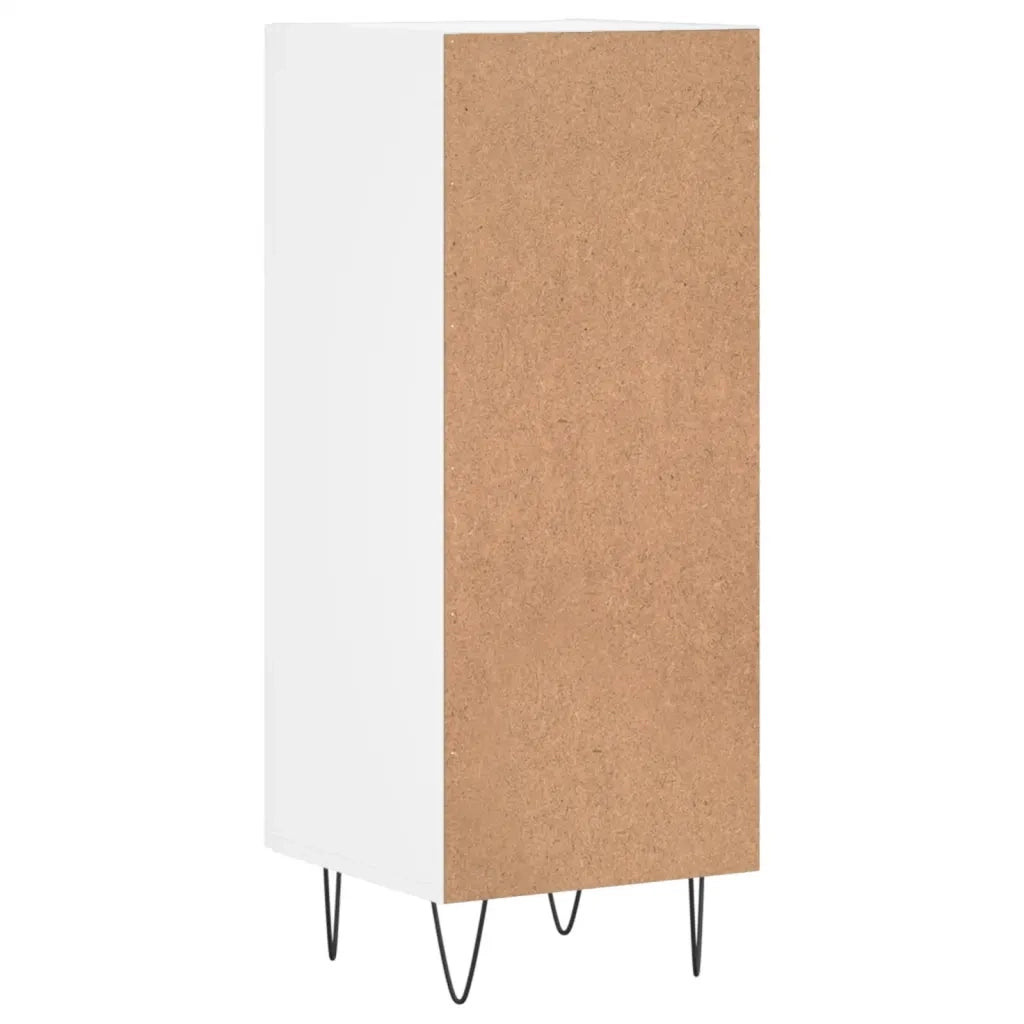 Credenza Bianca 34,5x34x90 cm in Legno Multistrato 828532