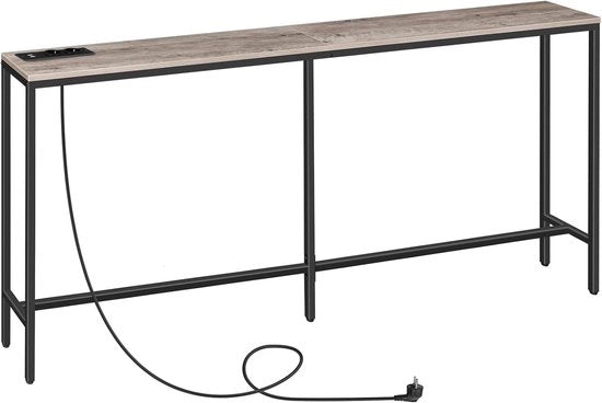 Console con caricatore - Design industriale - 200 cm - Grigio