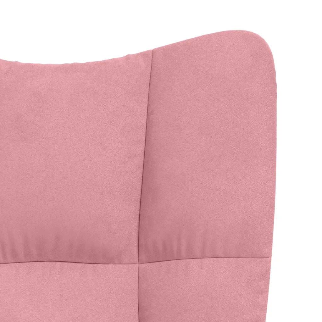Sedia Relax Rosa in Velluto 328176